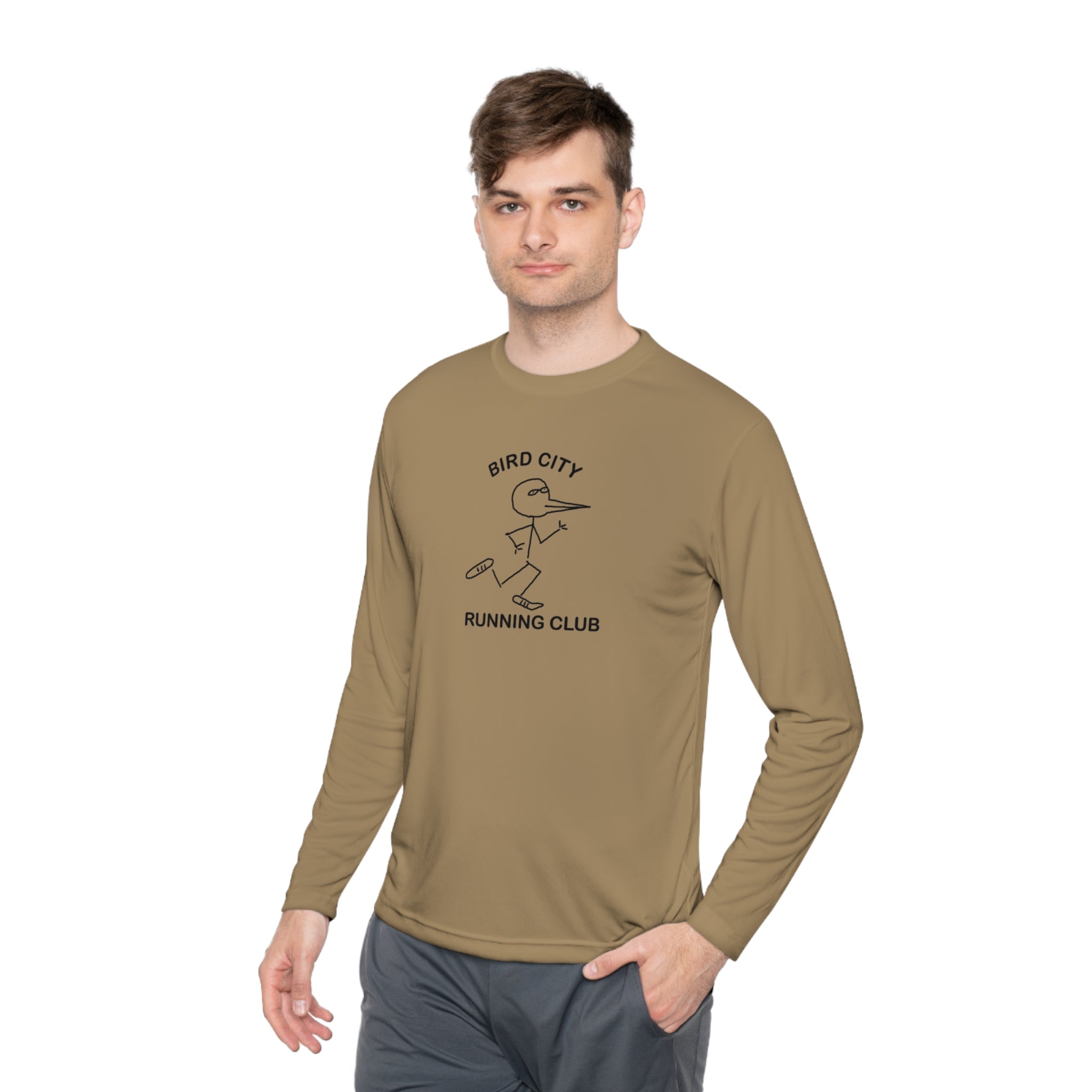 Bird City Running Club Long Sleeve Tee-Cartoon Edition