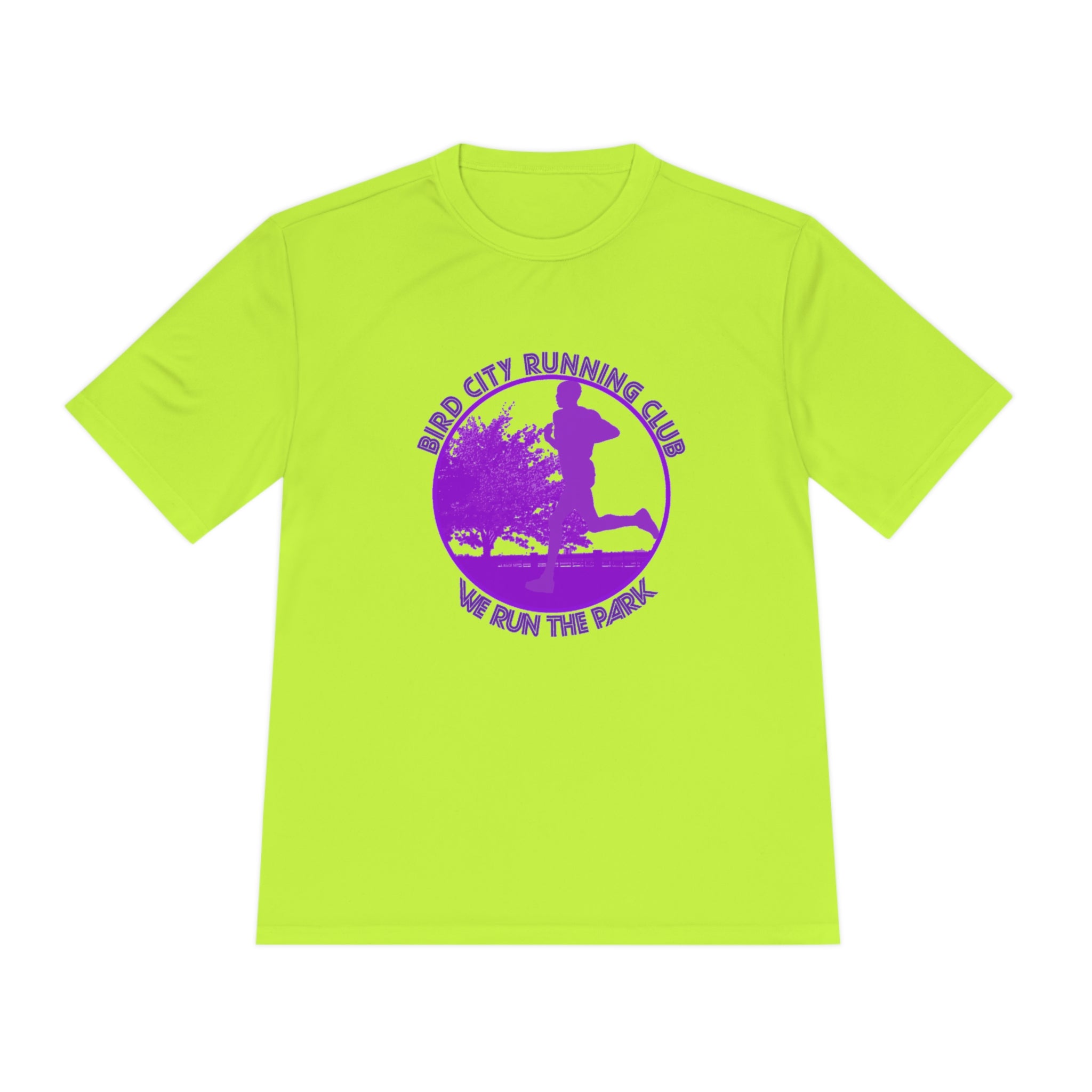 Bird City Running Club "We Run the Park" Moisture Wicking Tee