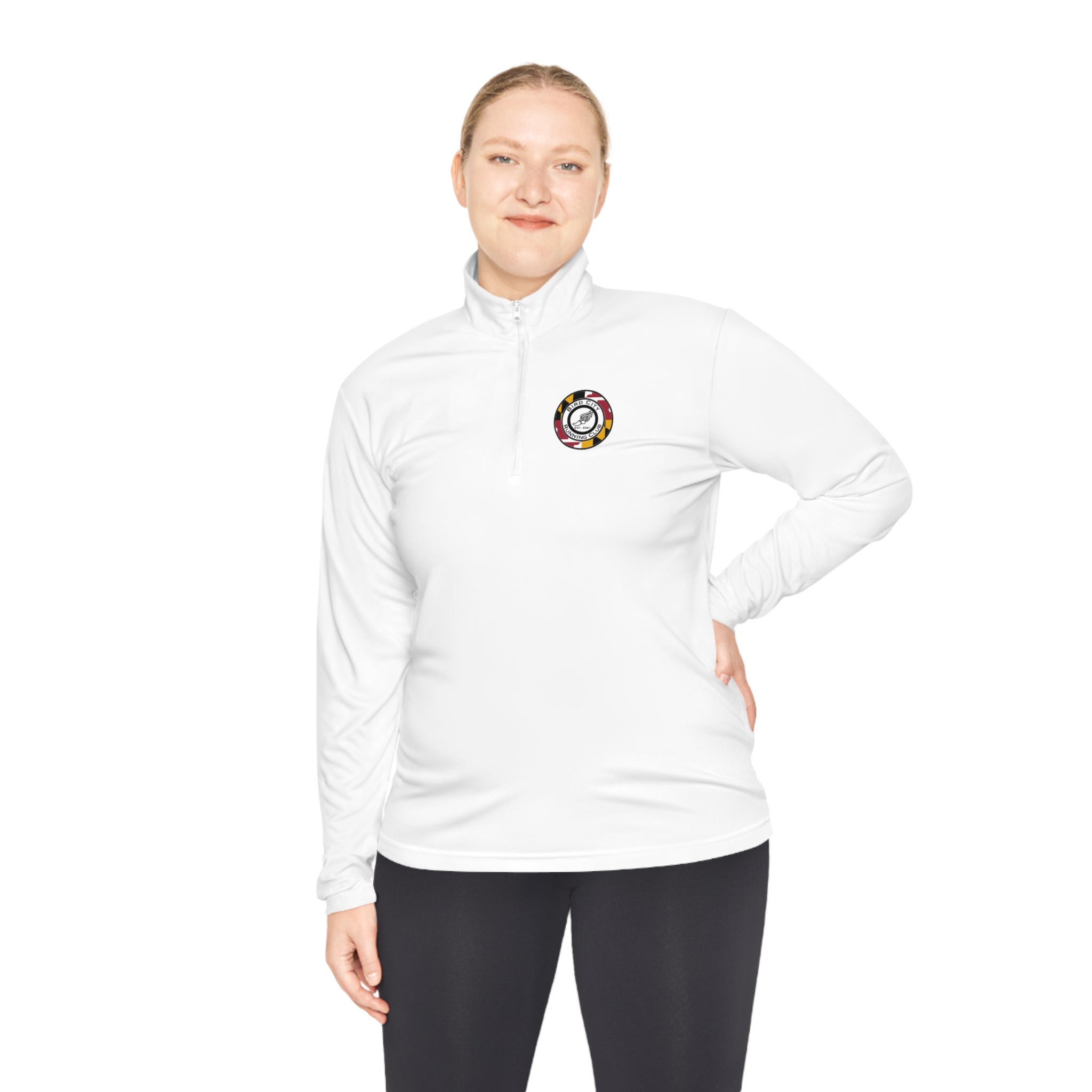 The "Bird City Running Club-Maryland Edition" Quarter-Zip Pullover