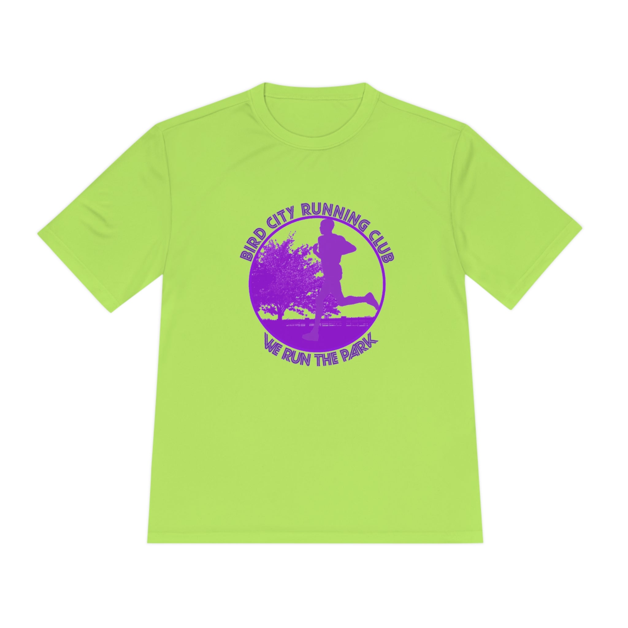 Bird City Running Club "We Run the Park" Moisture Wicking Tee