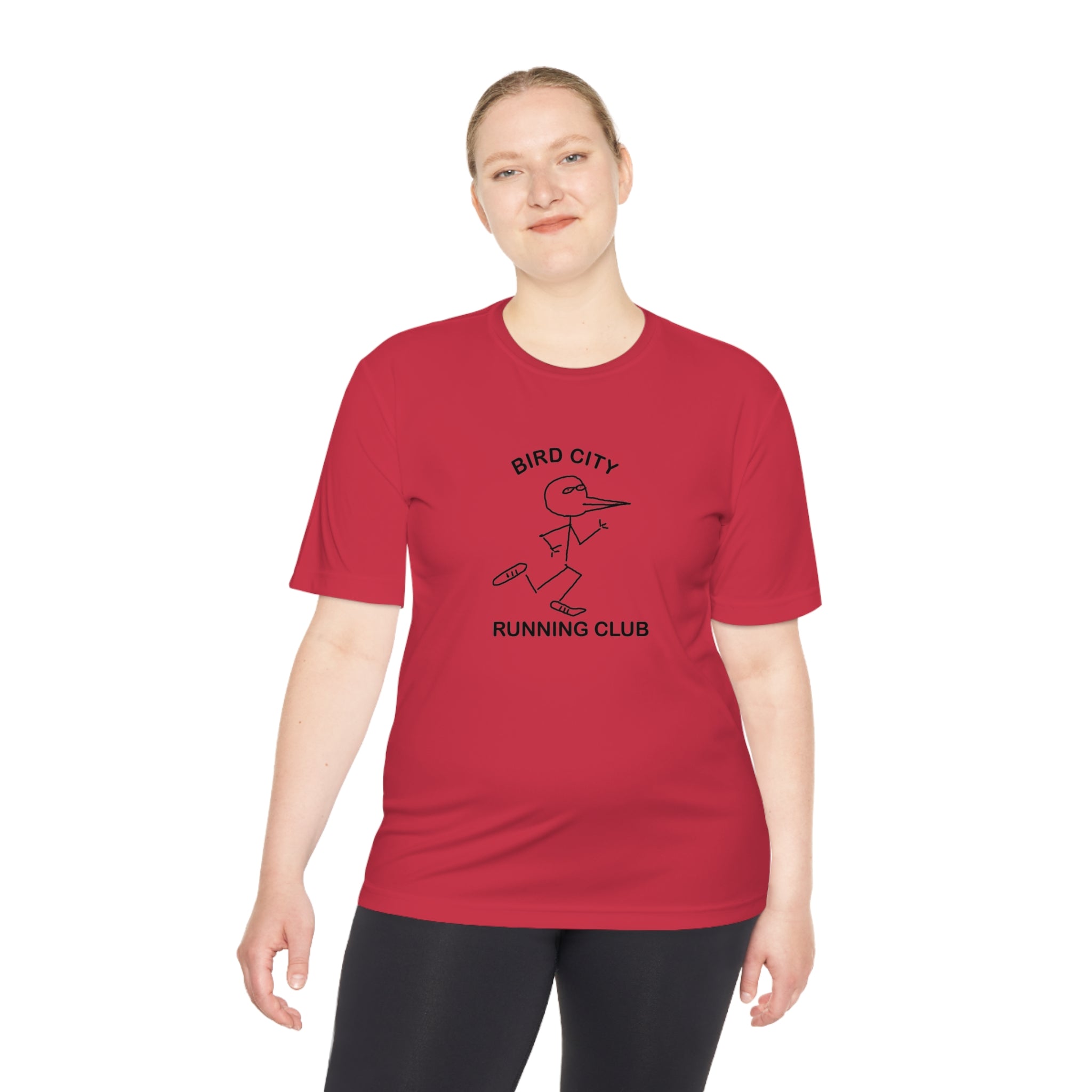 Bird City Running Club Moisture Wicking Tee-Cartoon Edition