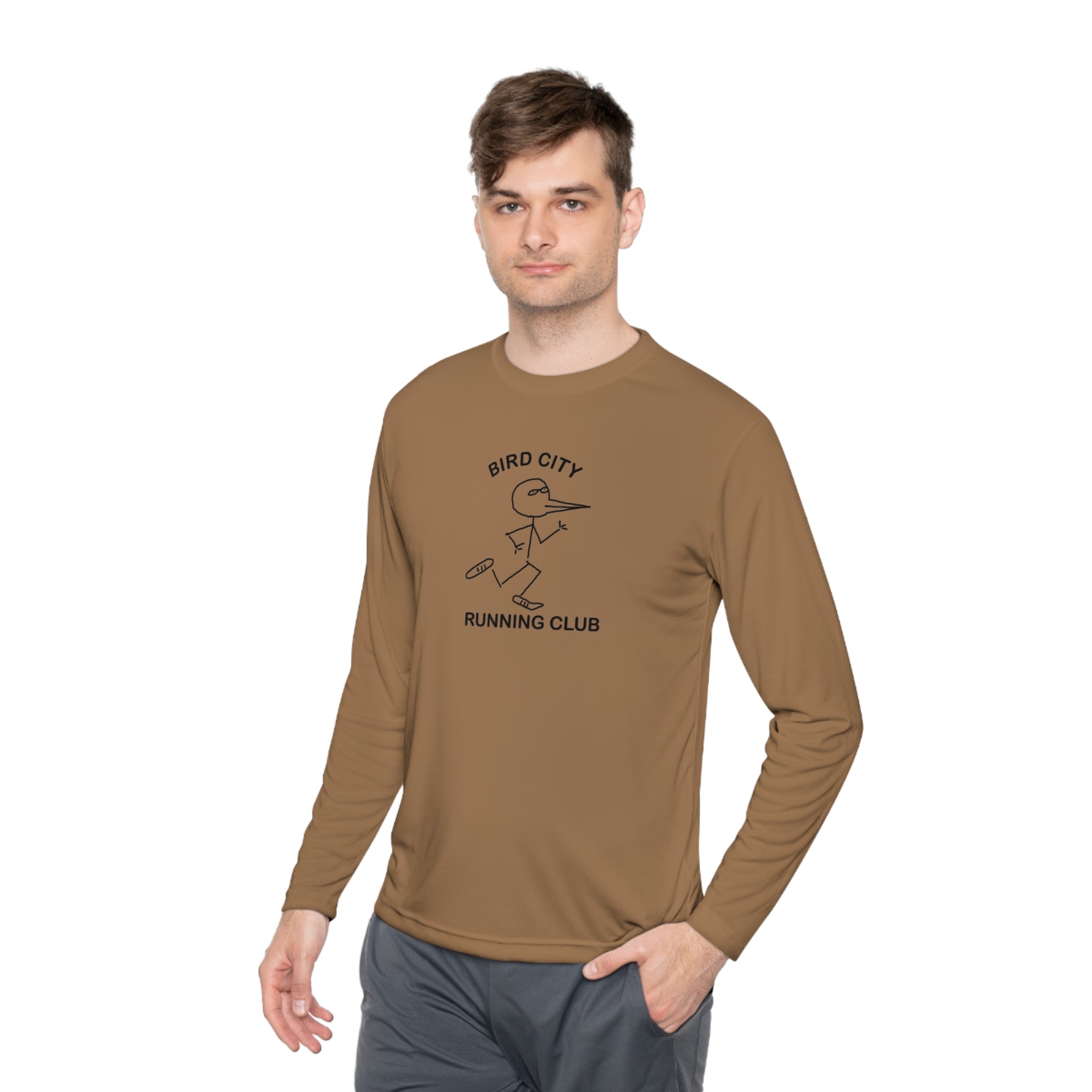 Bird City Running Club Long Sleeve Tee-Cartoon Edition