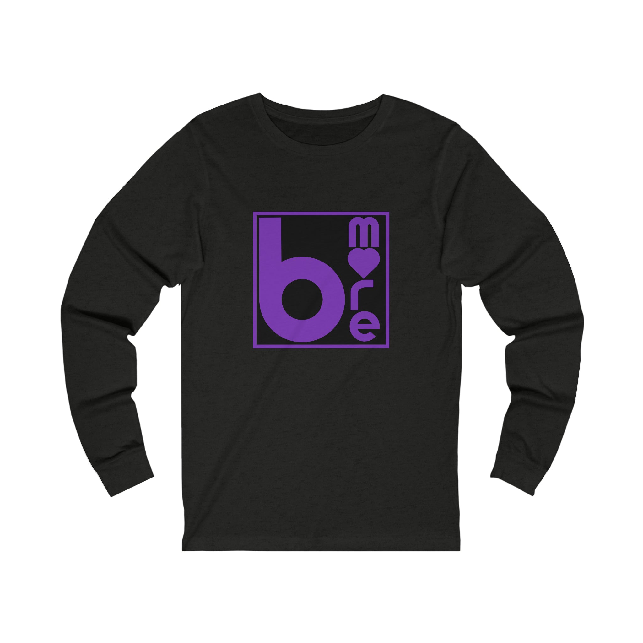 The "BMore Love Squared" Jersey Long Sleeve Tee- Ravens Edition