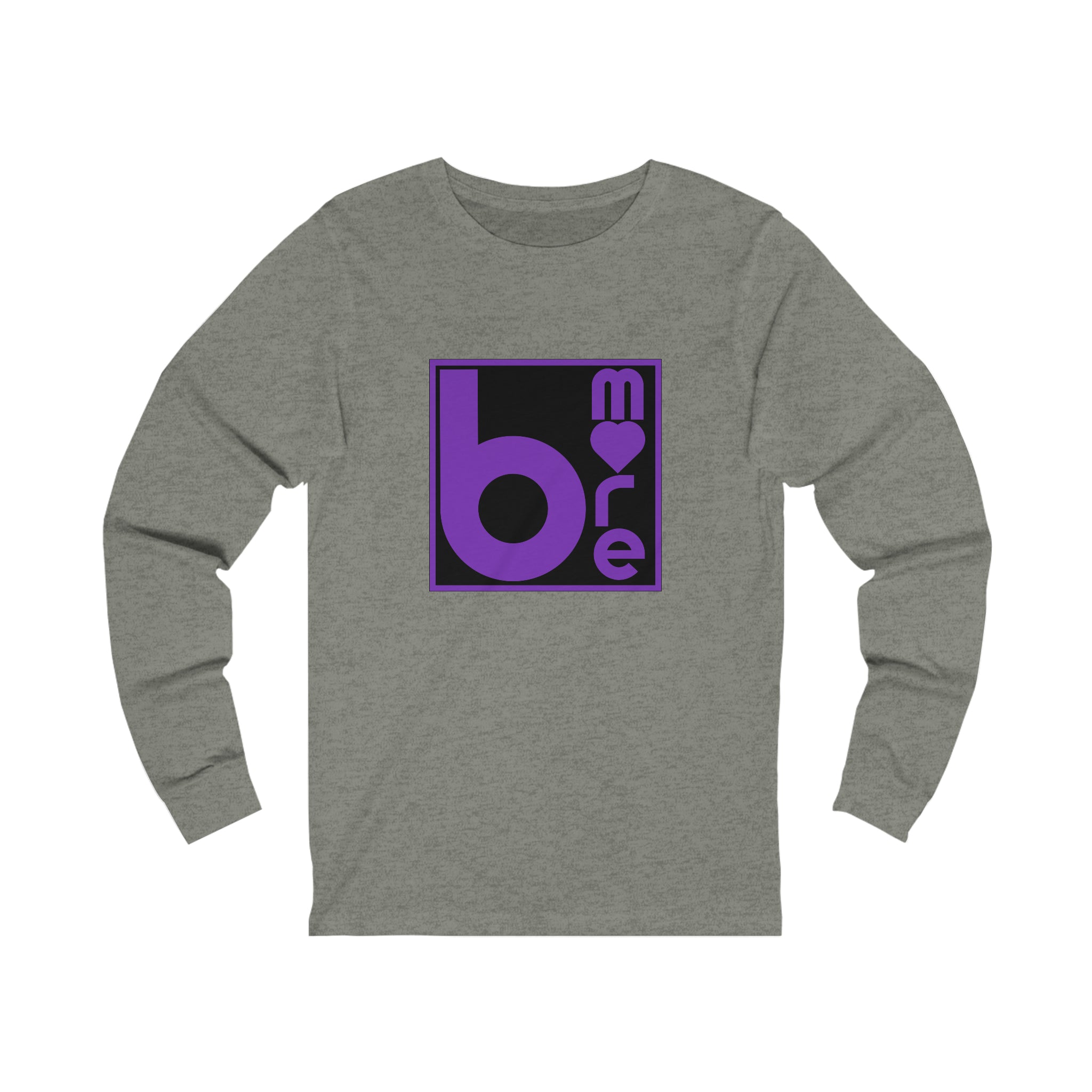 The "BMore Love Squared" Jersey Long Sleeve Tee- Ravens Edition