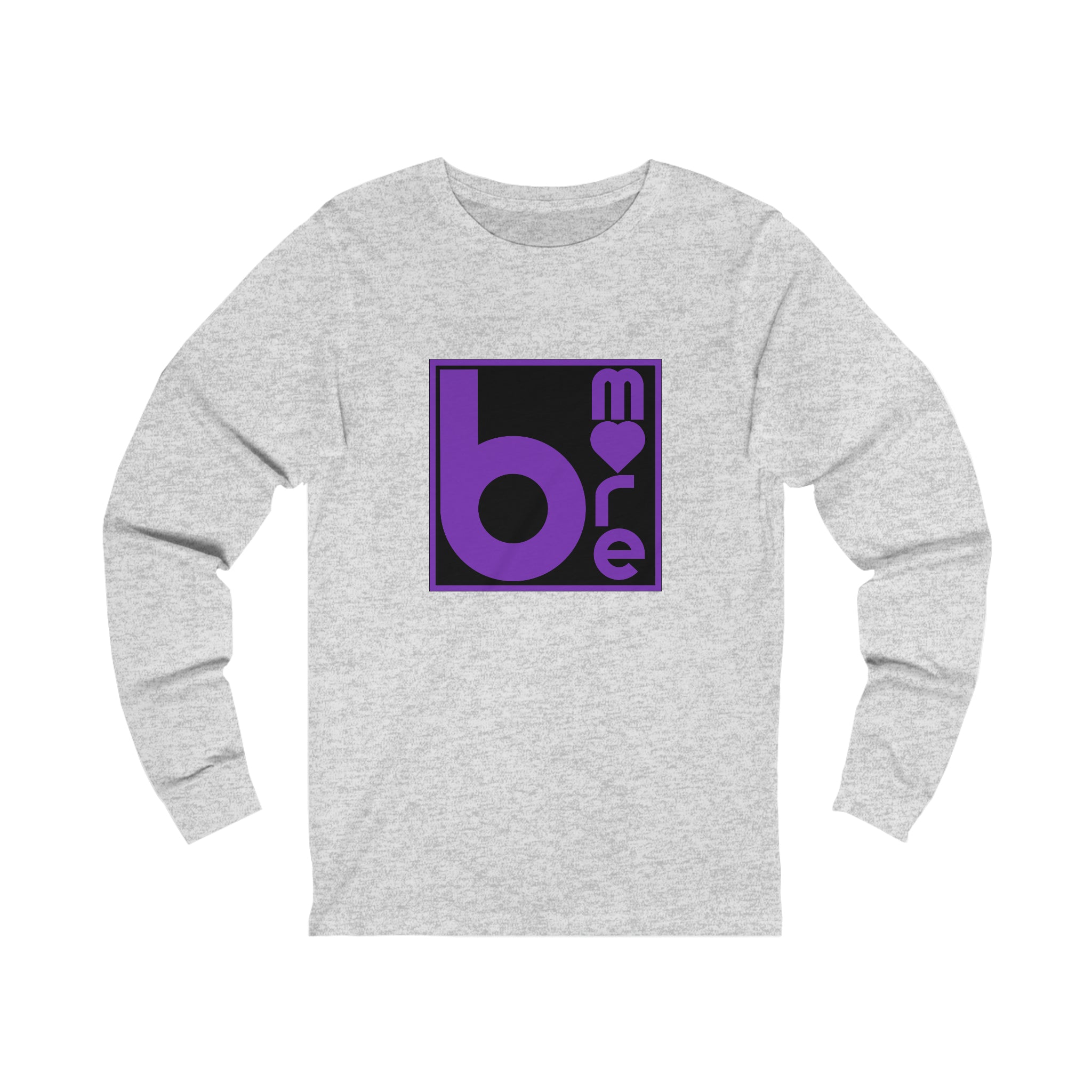 The "BMore Love Squared" Jersey Long Sleeve Tee- Ravens Edition