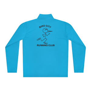 The "Bird City Running Club-Cartoon Edition" Quarter-Zip Pullover