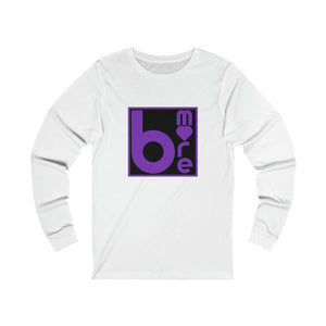 The "BMore Love Squared" Jersey Long Sleeve Tee- Ravens Edition