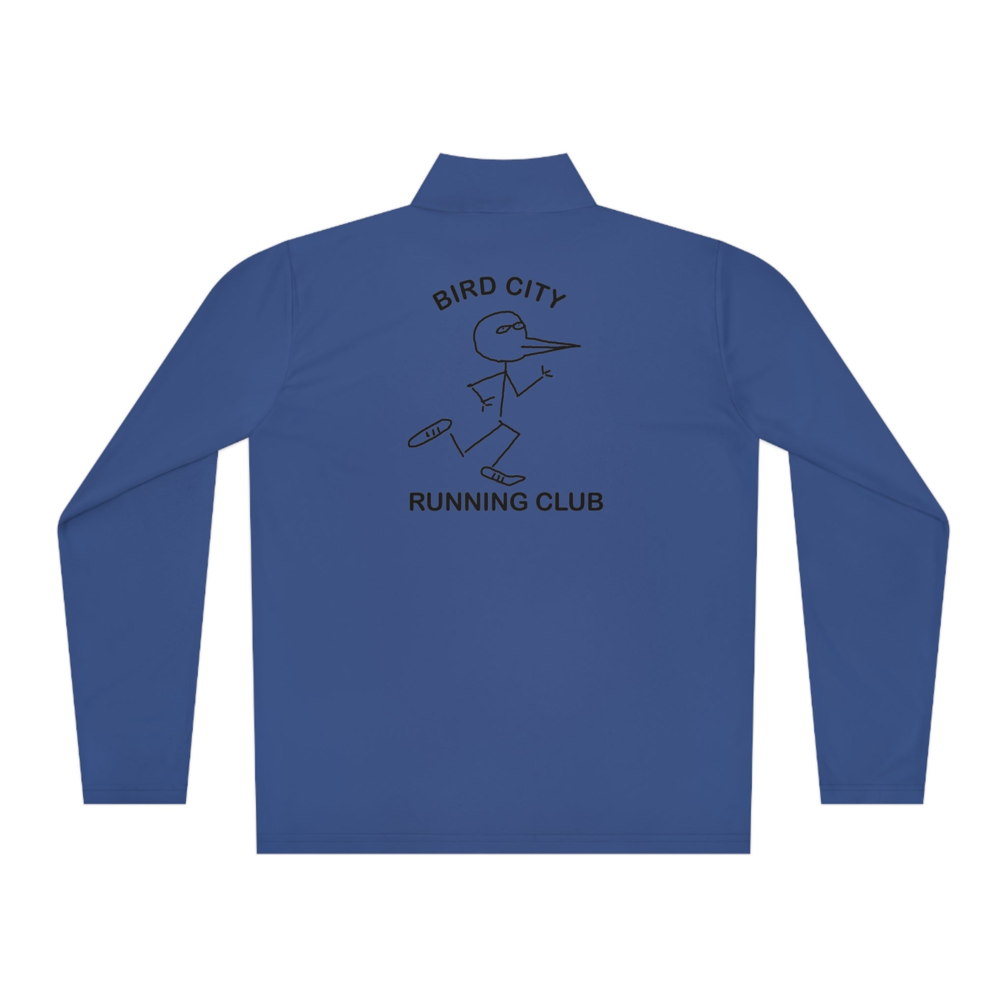 The "Bird City Running Club-Cartoon Edition" Quarter-Zip Pullover