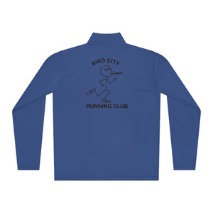 The "Bird City Running Club-Cartoon Edition" Quarter-Zip Pullover