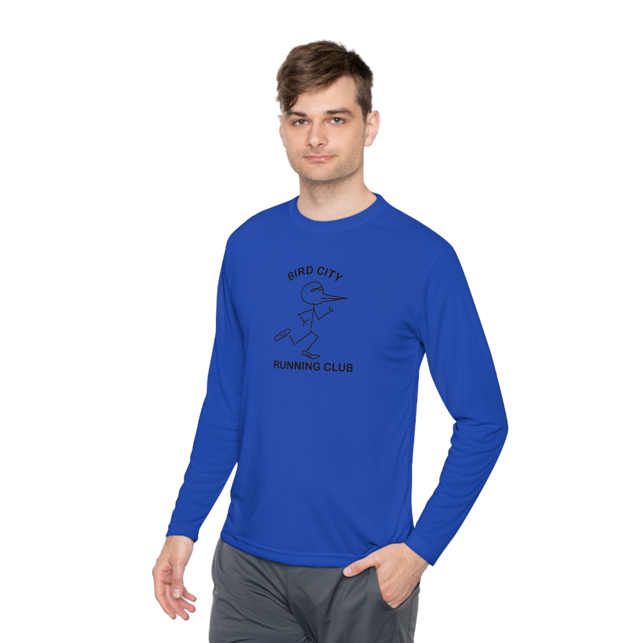 Bird City Running Club Long Sleeve Tee-Cartoon Edition