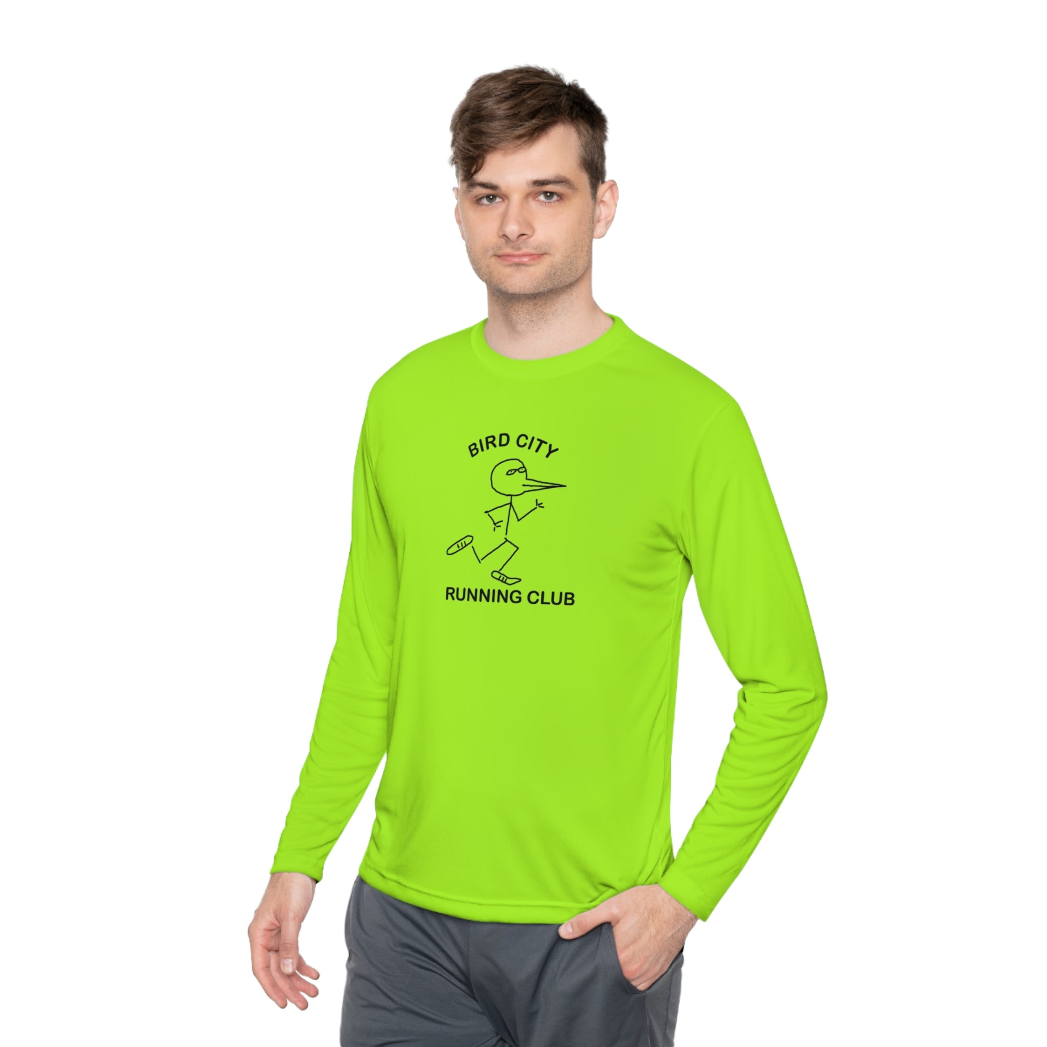 Bird City Running Club Long Sleeve Tee-Cartoon Edition