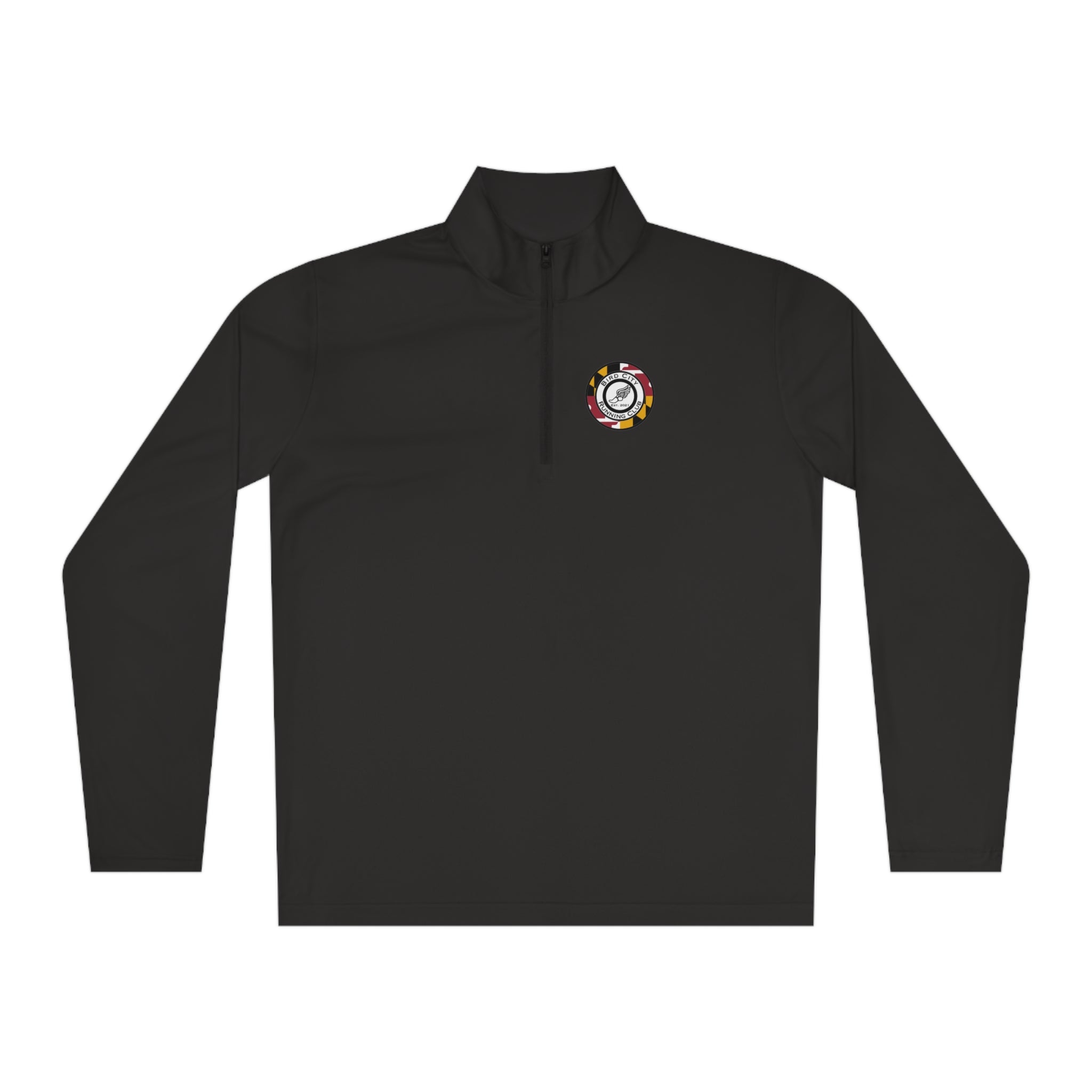 The "Bird City Running Club-Maryland Edition" Quarter-Zip Pullover