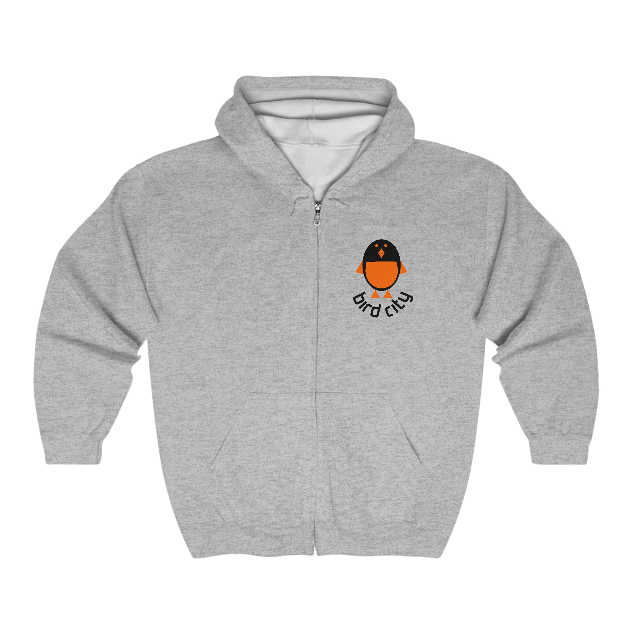 The Bird Over Bird City Full Zip Hooded Sweatshirt