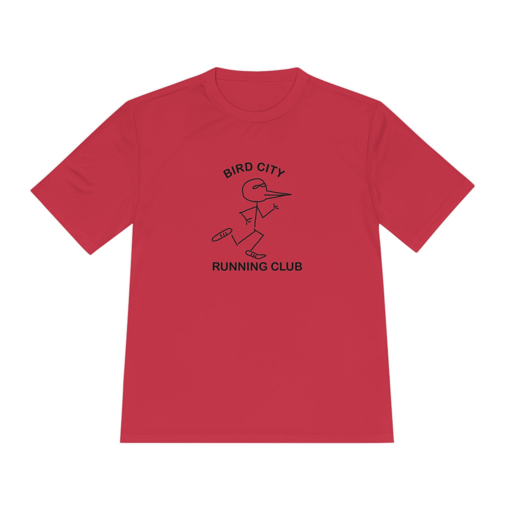 Bird City Running Club Moisture Wicking Tee-Cartoon Edition