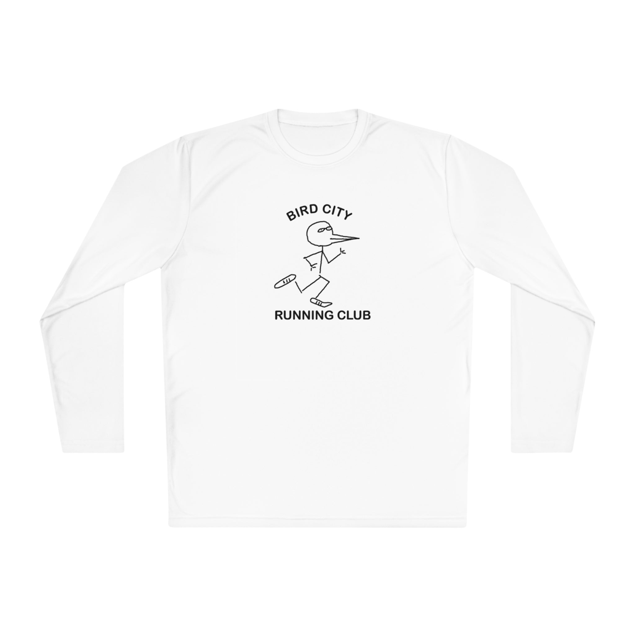 Bird City Running Club Long Sleeve Tee-Cartoon Edition