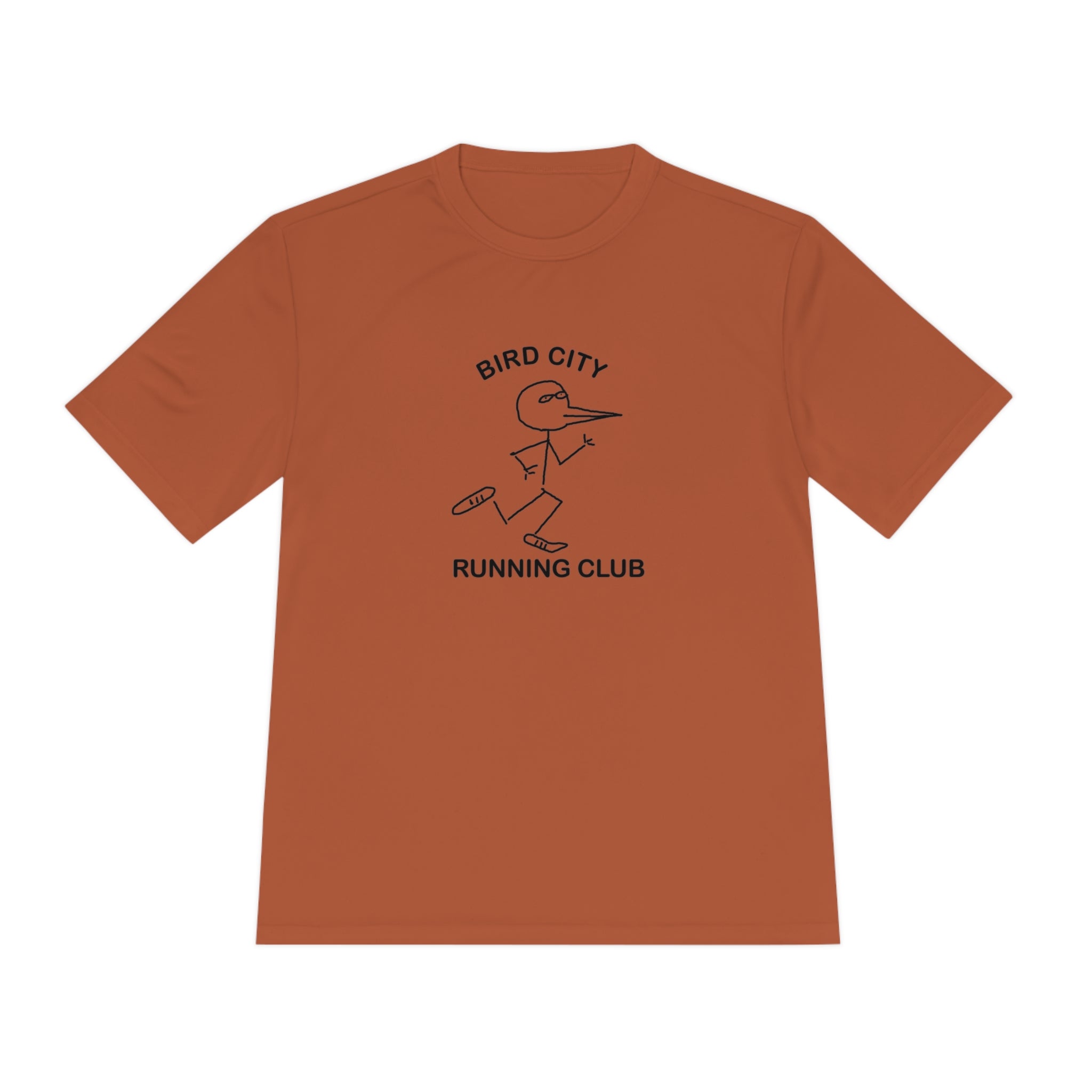 Bird City Running Club Moisture Wicking Tee-Cartoon Edition