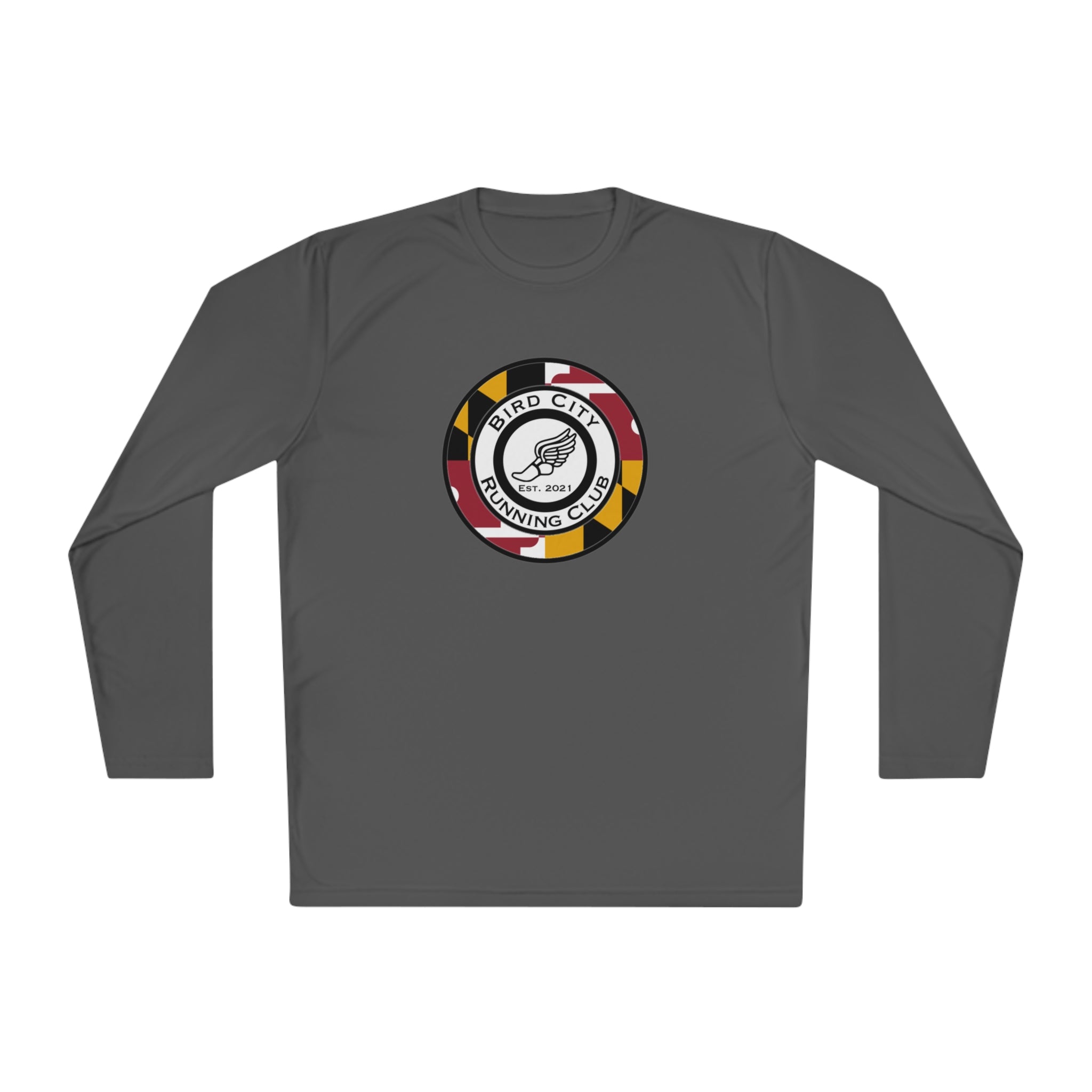 Bird City Running Club Long Sleeve Tee-Maryland Flag Edition