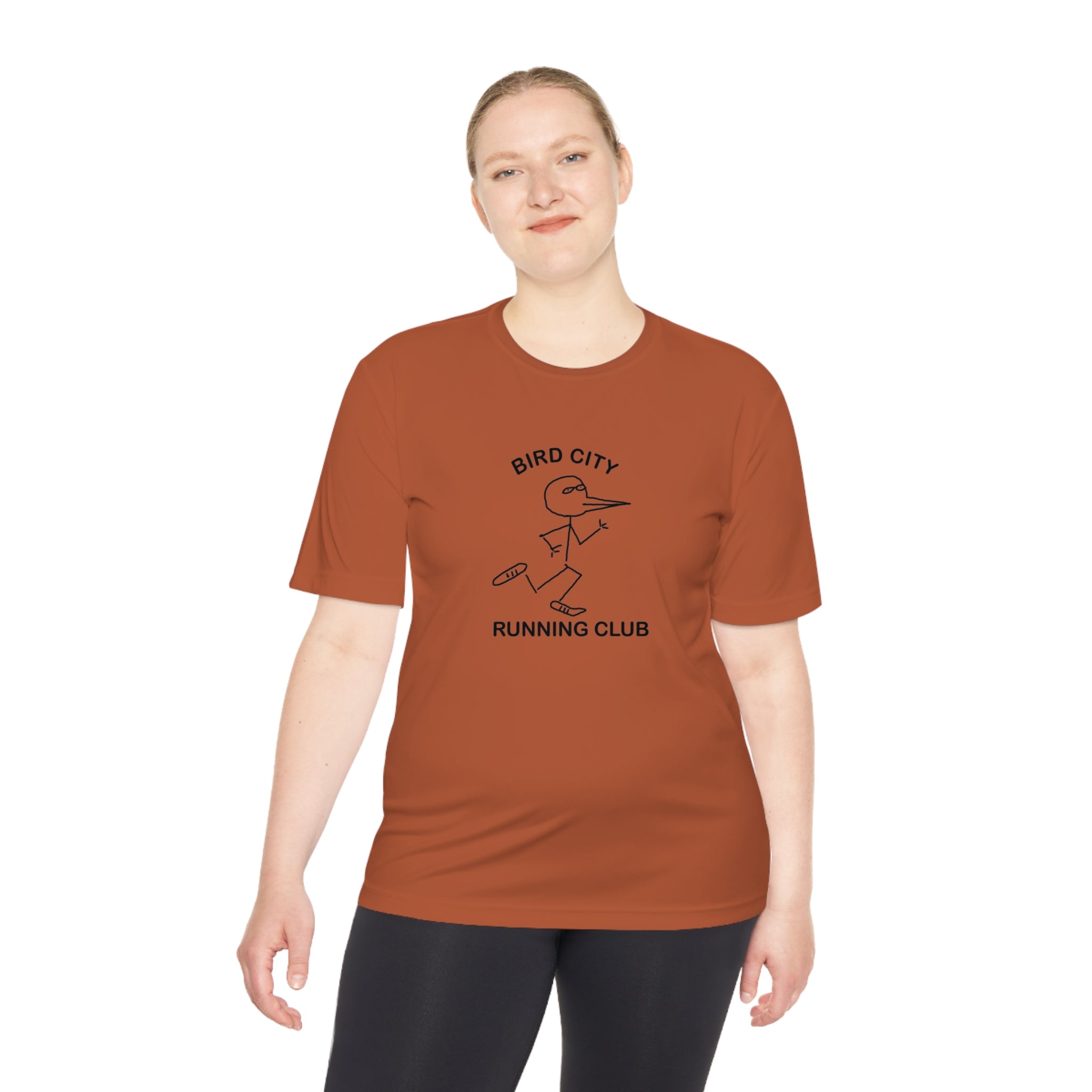 Bird City Running Club Moisture Wicking Tee-Cartoon Edition