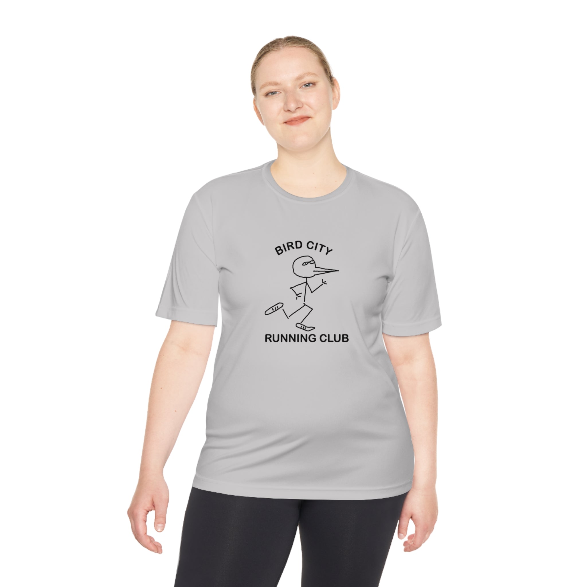 Bird City Running Club Moisture Wicking Tee-Cartoon Edition