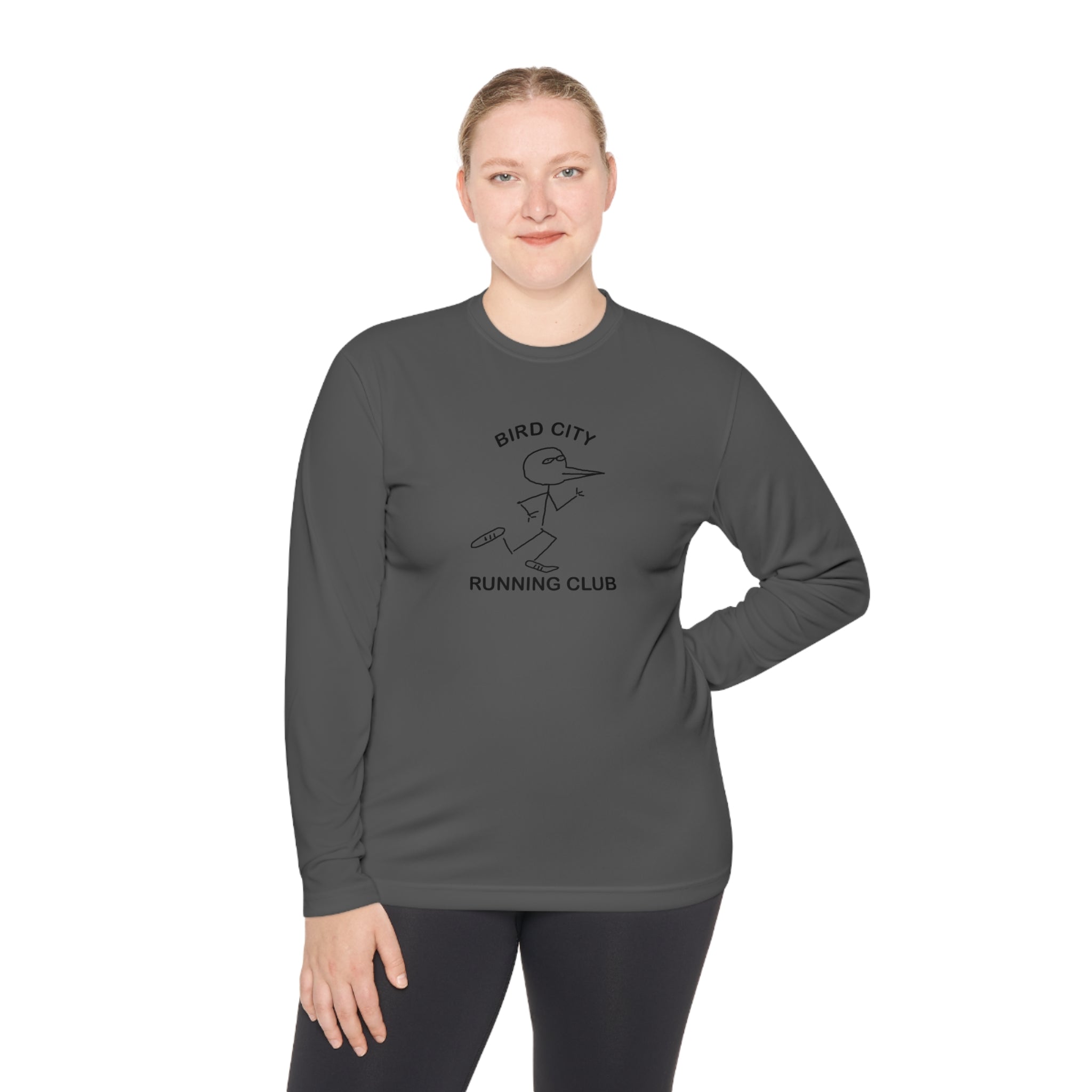 Bird City Running Club Long Sleeve Tee-Cartoon Edition