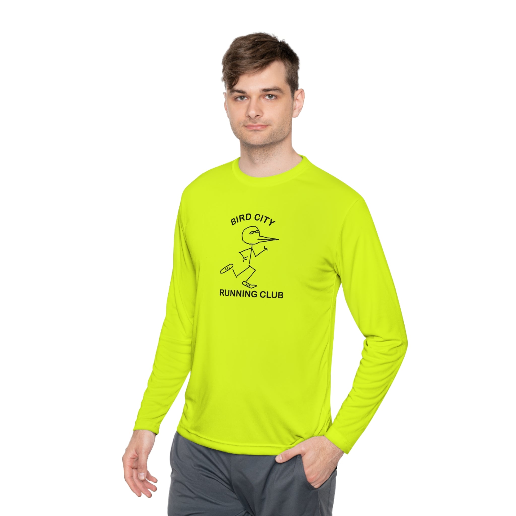 Bird City Running Club Long Sleeve Tee-Cartoon Edition