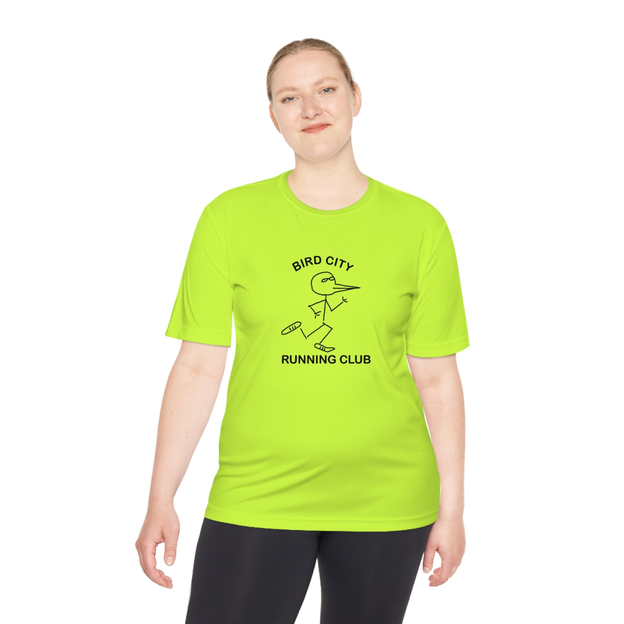 Bird City Running Club Moisture Wicking Tee-Cartoon Edition