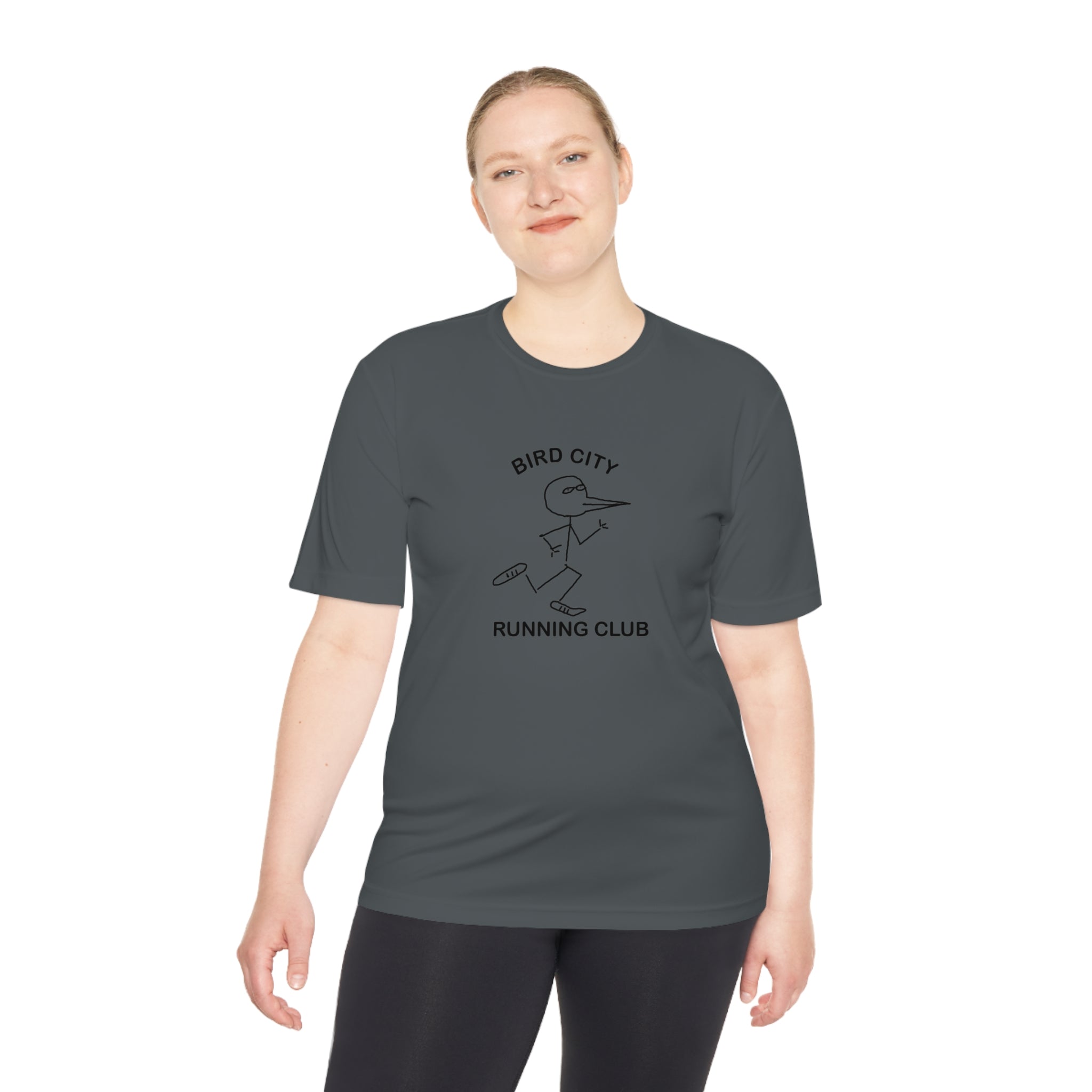 Bird City Running Club Moisture Wicking Tee-Cartoon Edition