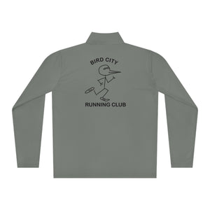 The "Bird City Running Club-Cartoon Edition" Quarter-Zip Pullover