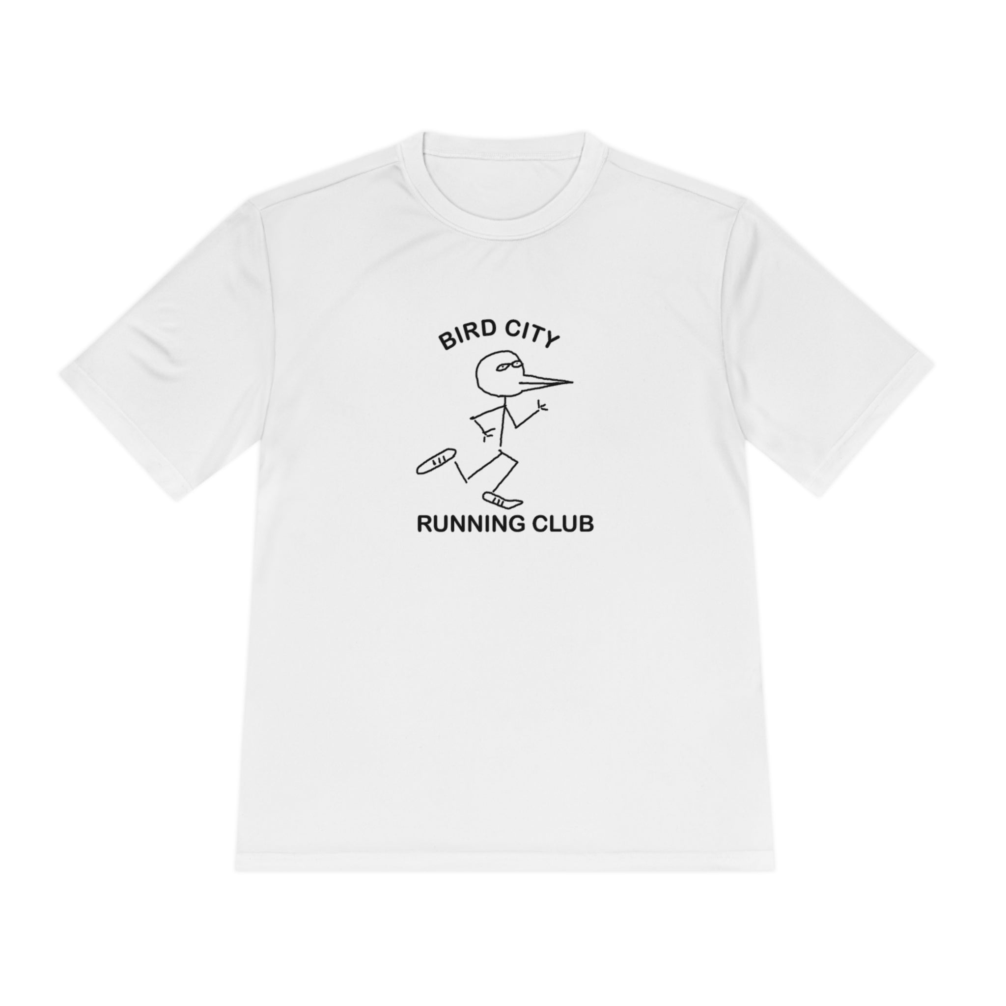 Bird City Running Club Moisture Wicking Tee-Cartoon Edition