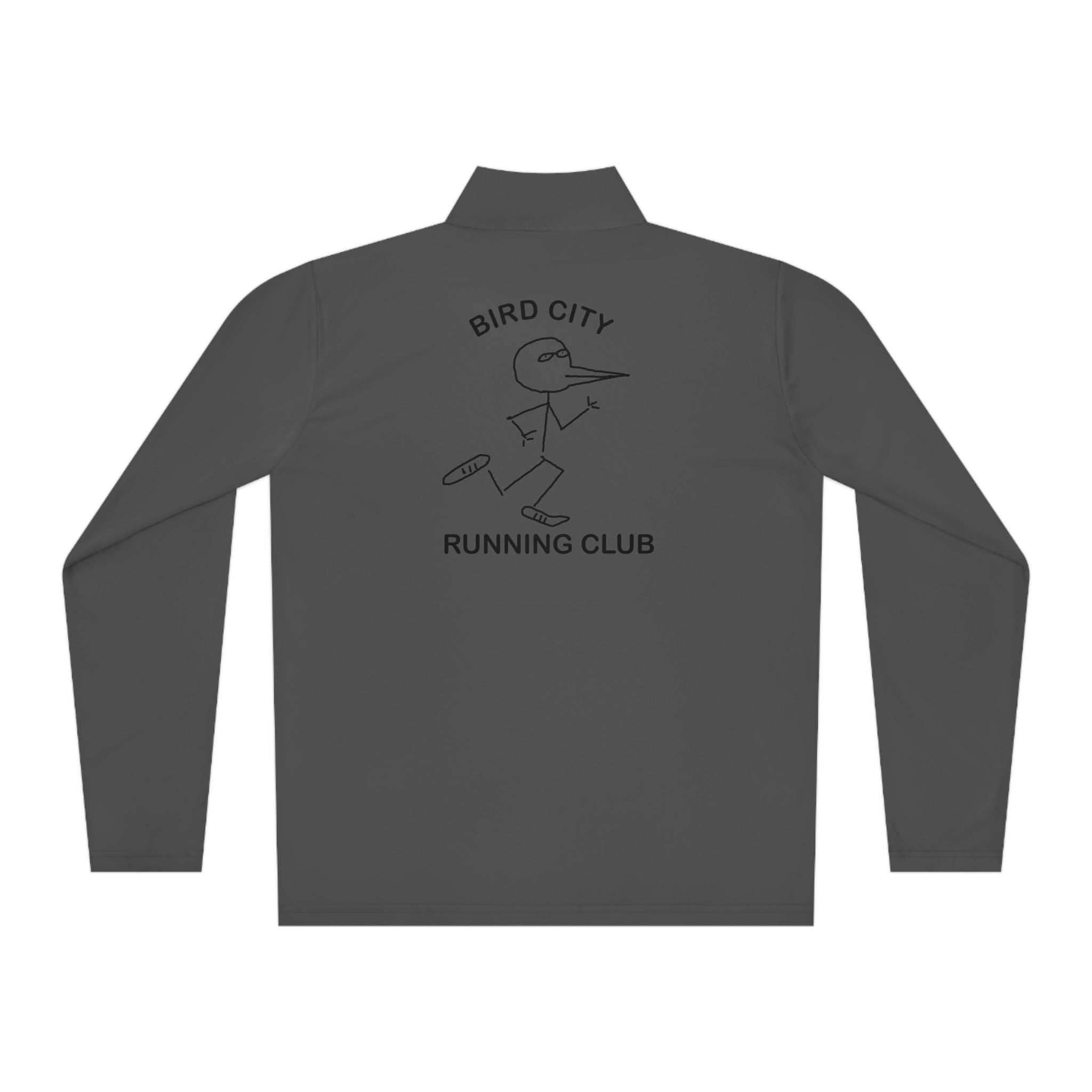 The "Bird City Running Club-Cartoon Edition" Quarter-Zip Pullover