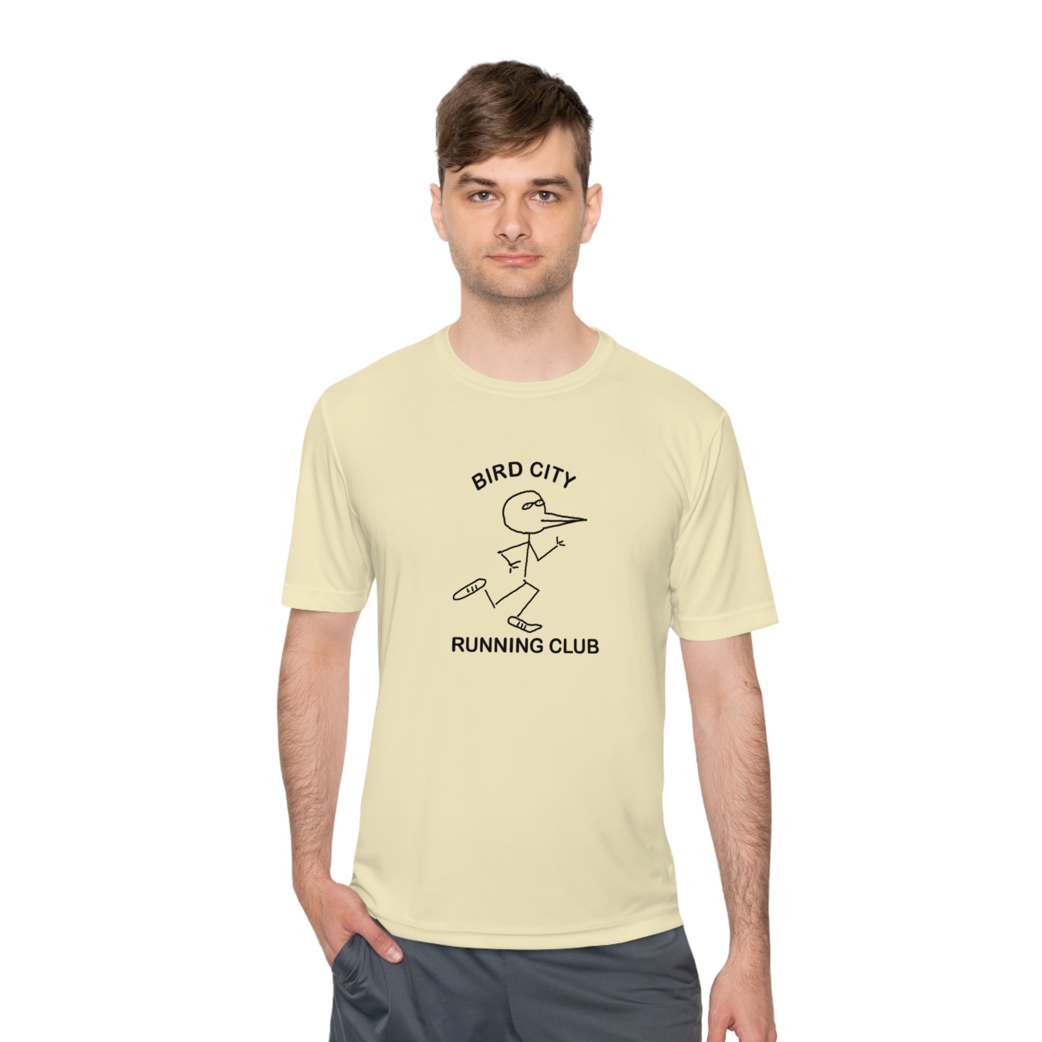 Bird City Running Club Moisture Wicking Tee-Cartoon Edition