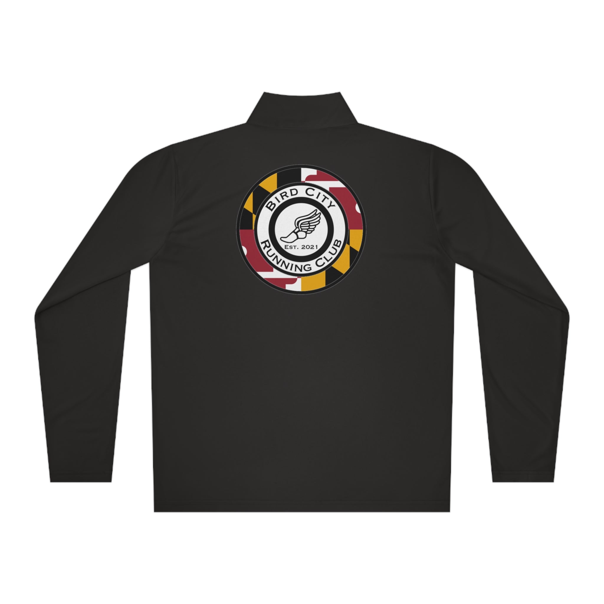 The "Bird City Running Club-Maryland Edition" Quarter-Zip Pullover