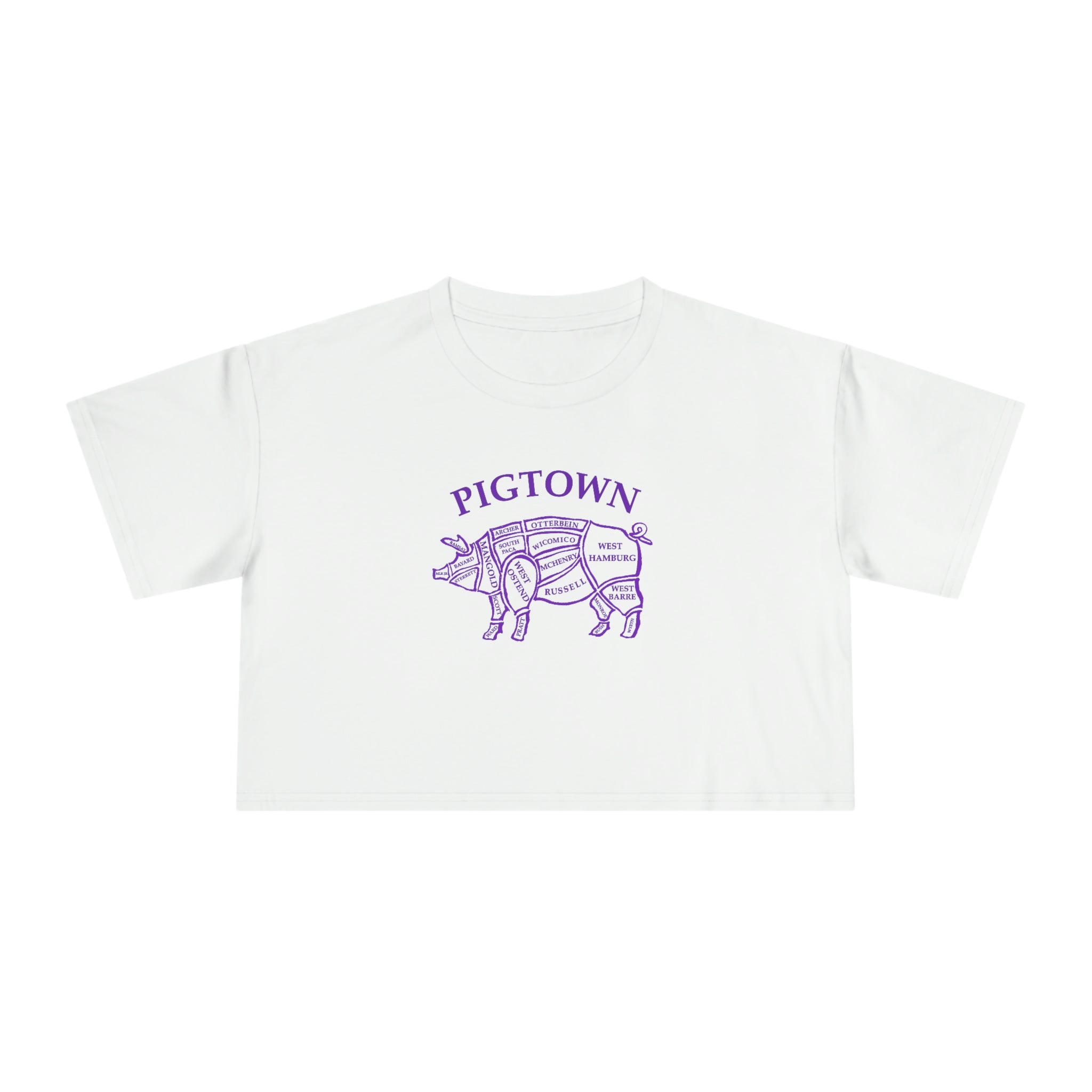 The "Pigtown" Crop Tee