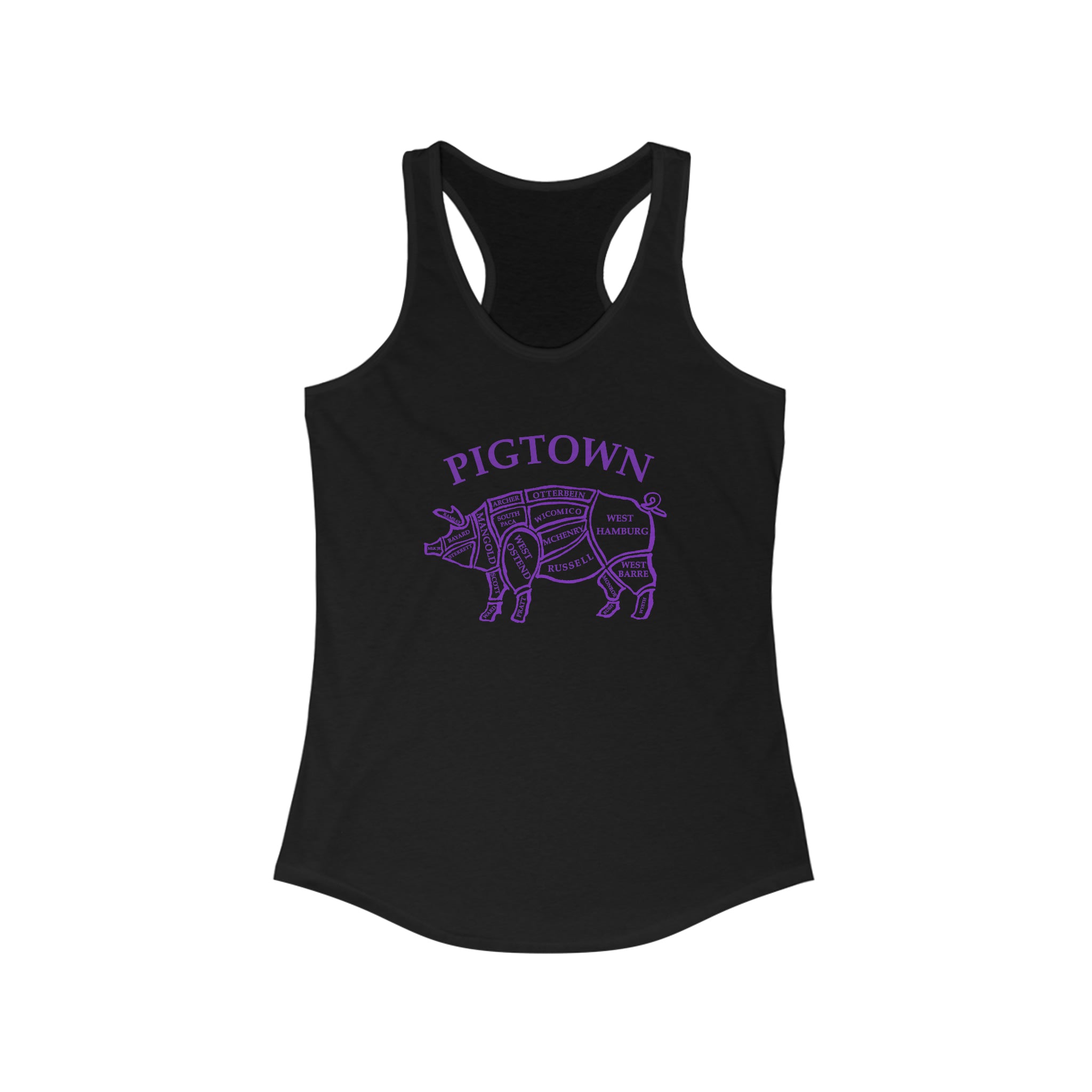 The "Pigtown" Ideal Racerback Tank