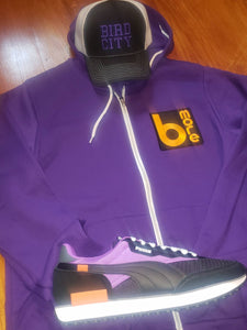Purple B-More Square Hooded Sweatshirt
