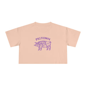 The "Pigtown" Crop Tee