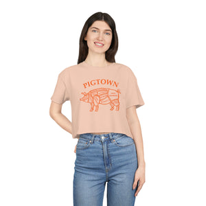 The "Pigtown" Crop Tee