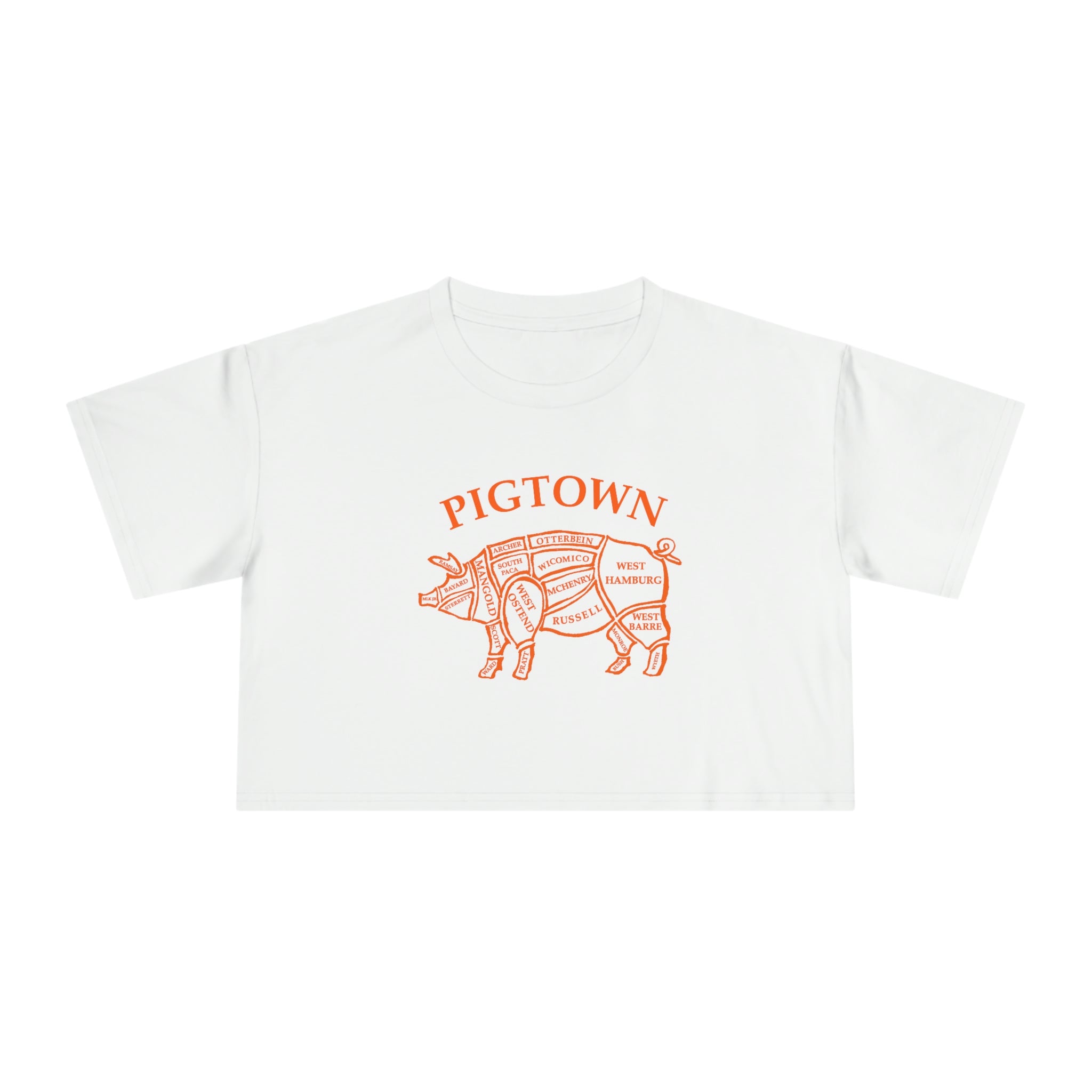 The "Pigtown" Crop Tee