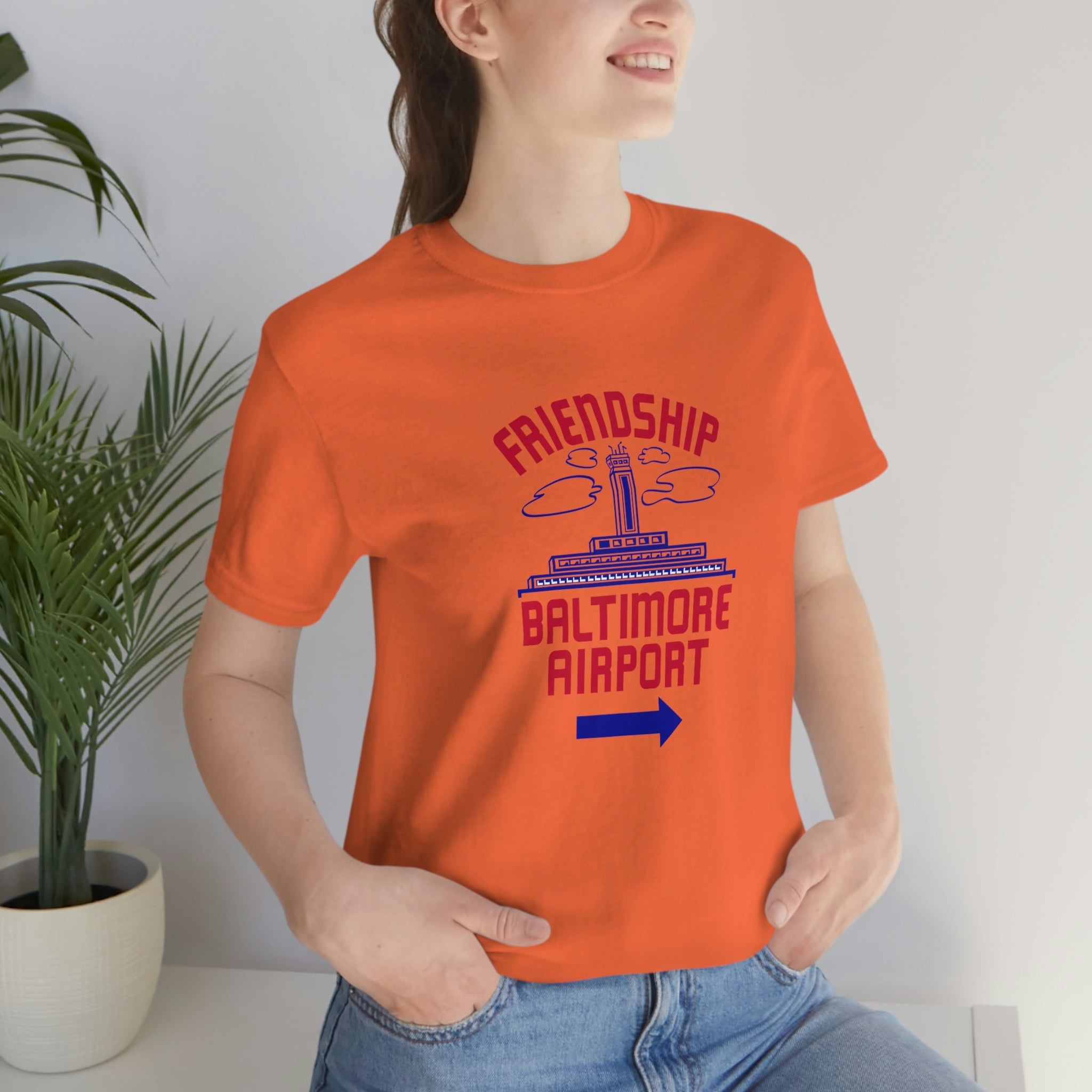 The "Friendship Baltimore Airport" Jersey Short Sleeve Tee