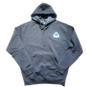 Black Heather Gray "Jones Falls Trail" Pullover Hooded Sweatshirt