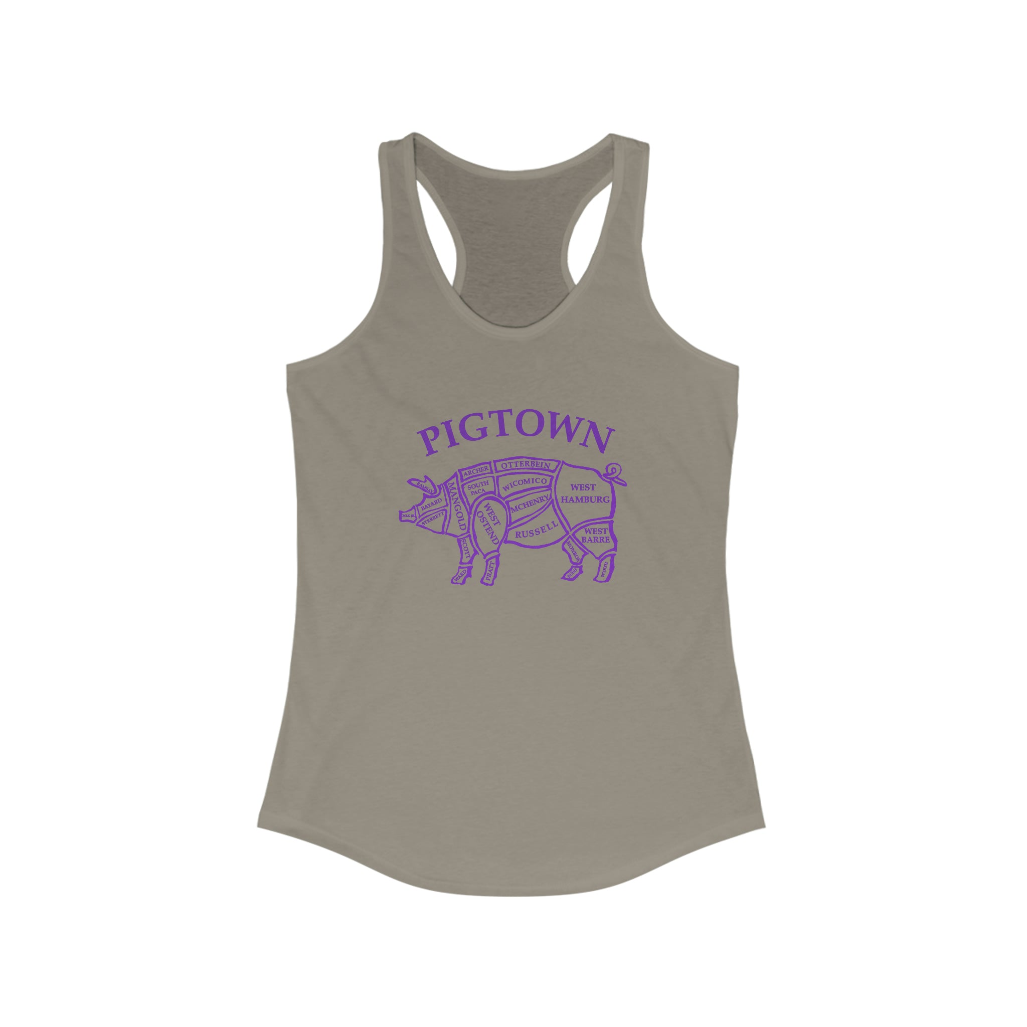 The "Pigtown" Ideal Racerback Tank