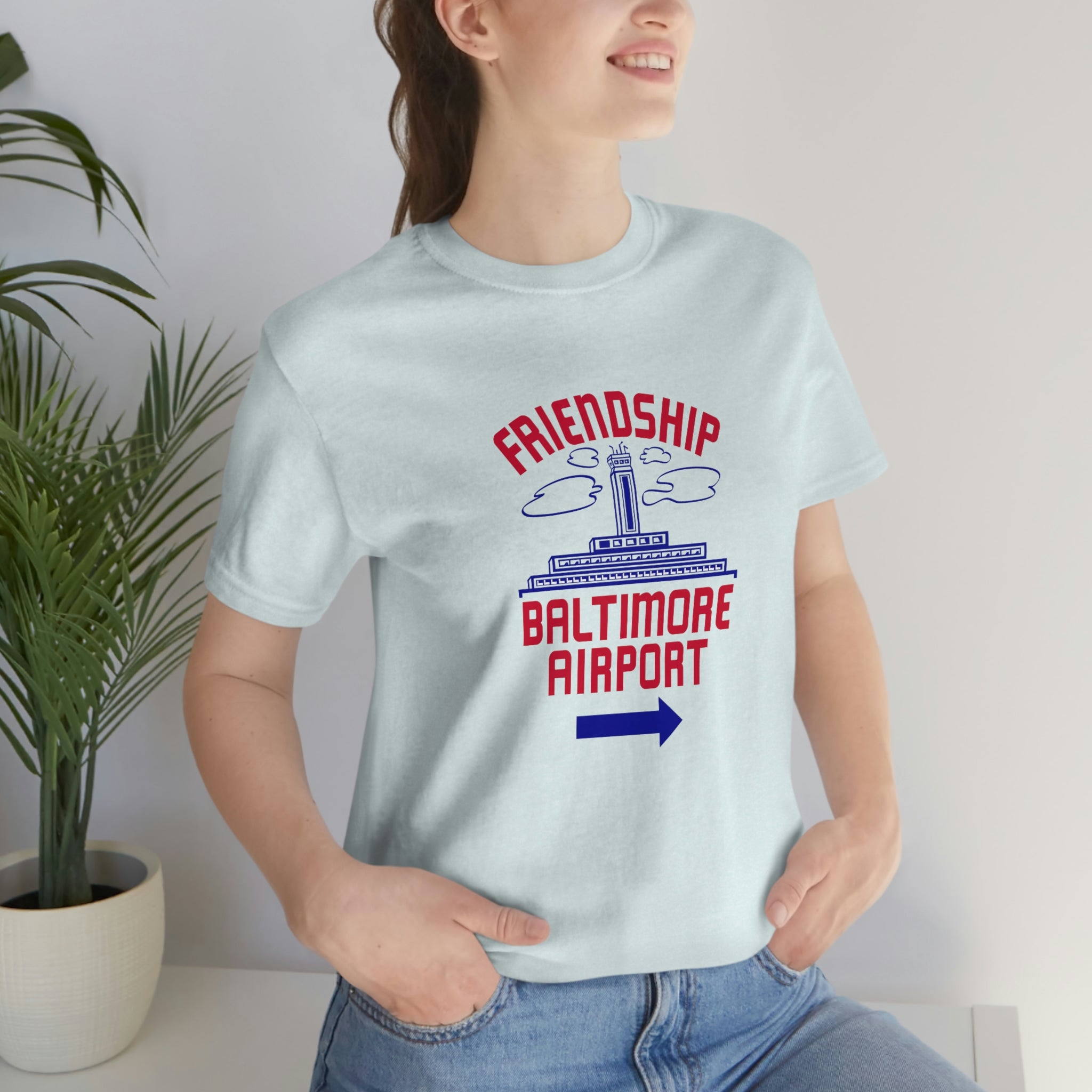 The "Friendship Baltimore Airport" Jersey Short Sleeve Tee